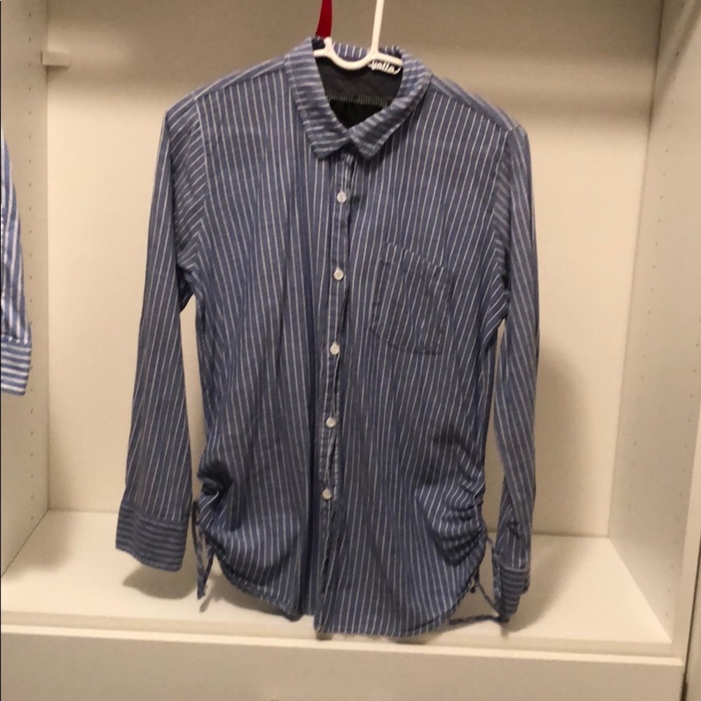 Rails Long Sleeve Side Drawstring Button Down. - image 1